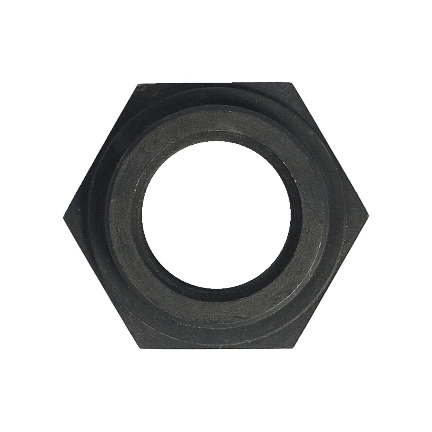 Springer fork stem nut, Black, Matte