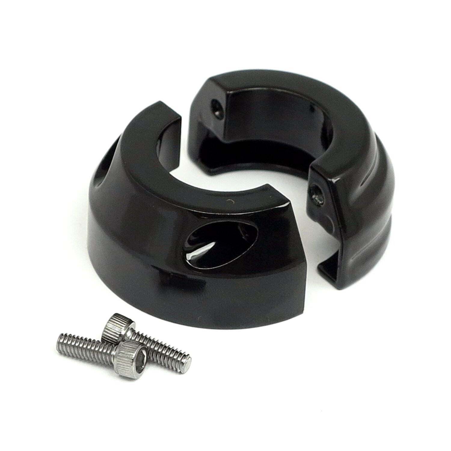 Custom throttle clamp. e-throttle, Black, Gloss