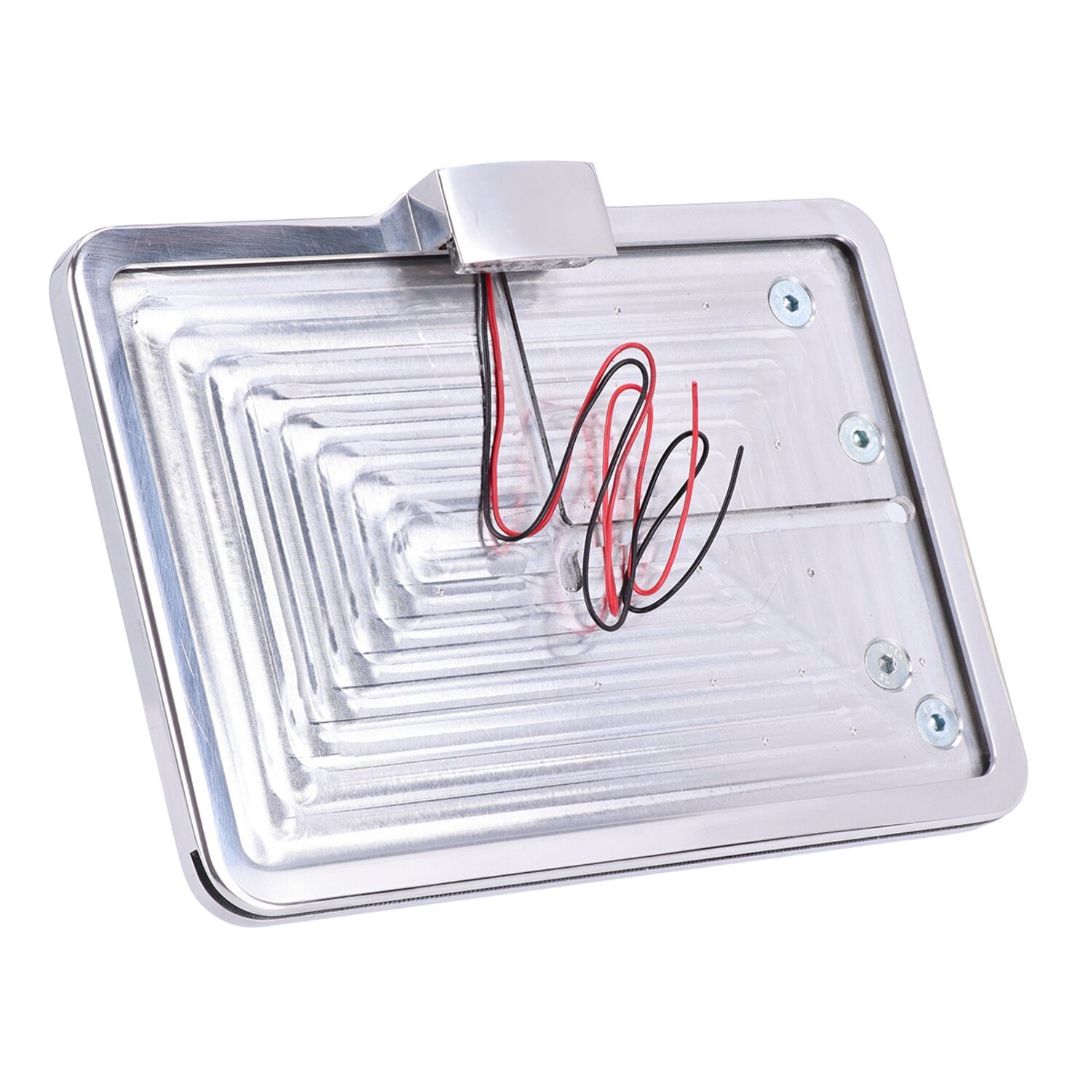 CPV, 'slide-in' license plate bracket. Side mount, Polished