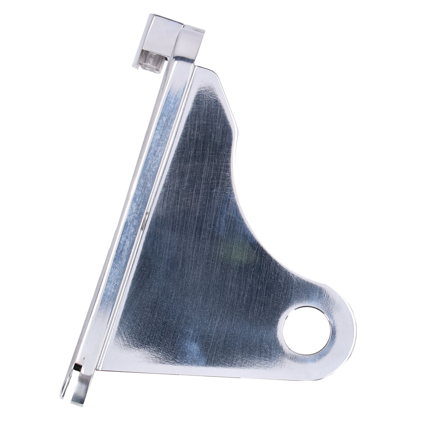 CPV, 'slide-in' license plate bracket. Side mount, Polished