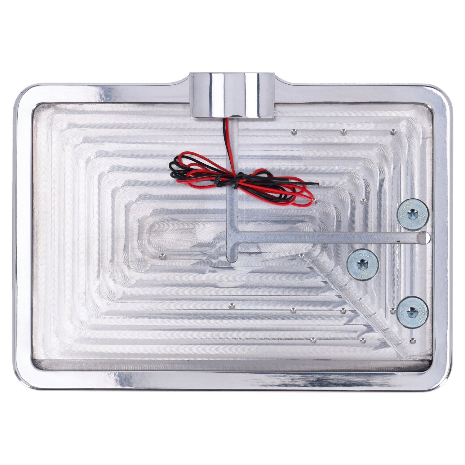 CPV, 'slide-in' license plate bracket. Side mount, Polished