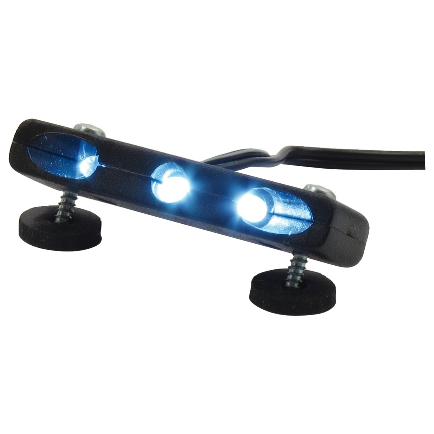 CPV, Micro-LED license plate light & housing. Polished, Silver