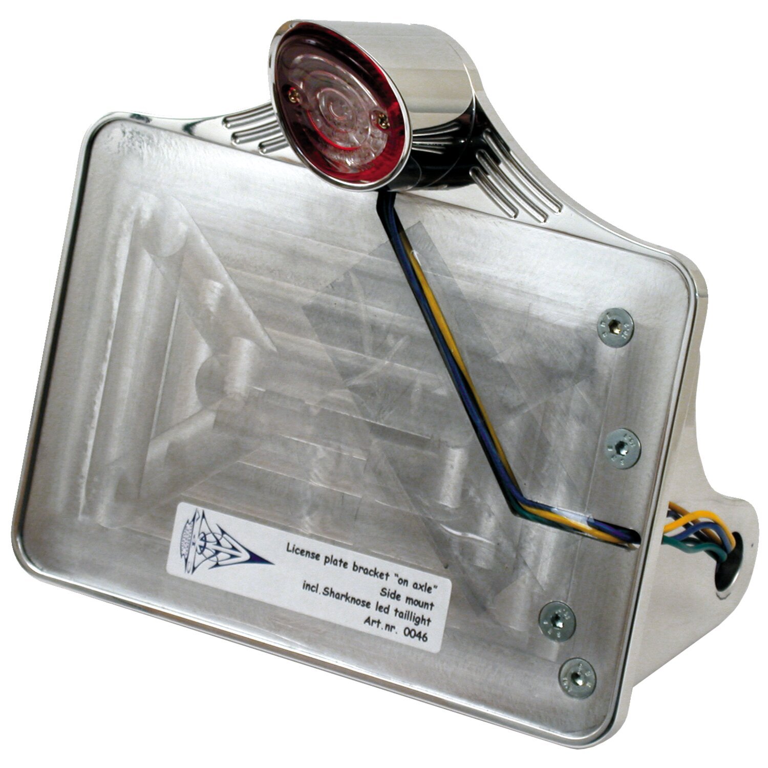 Cpv license plate bracket kit, Silver, Polished