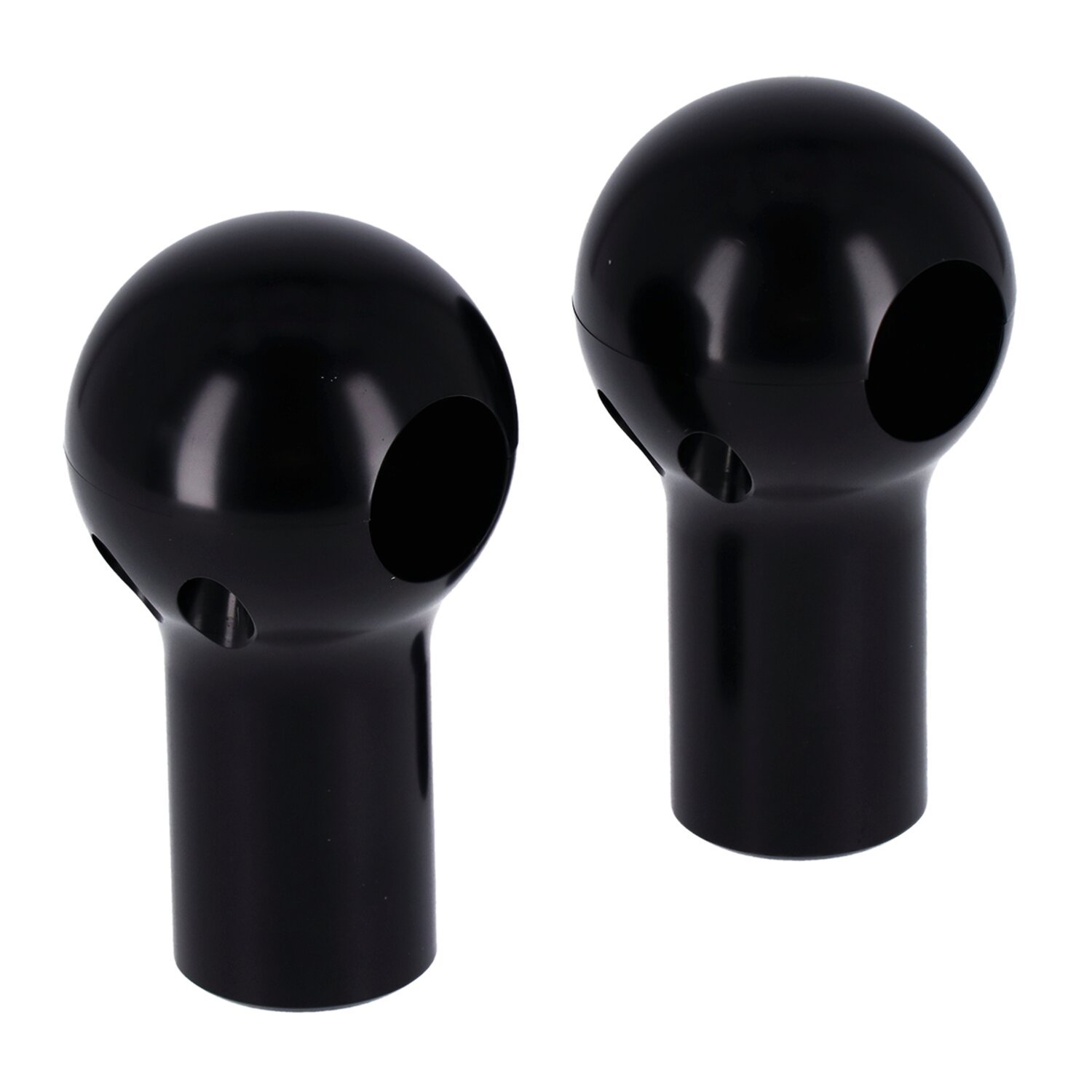 CPC, round top 3" riser set, Black