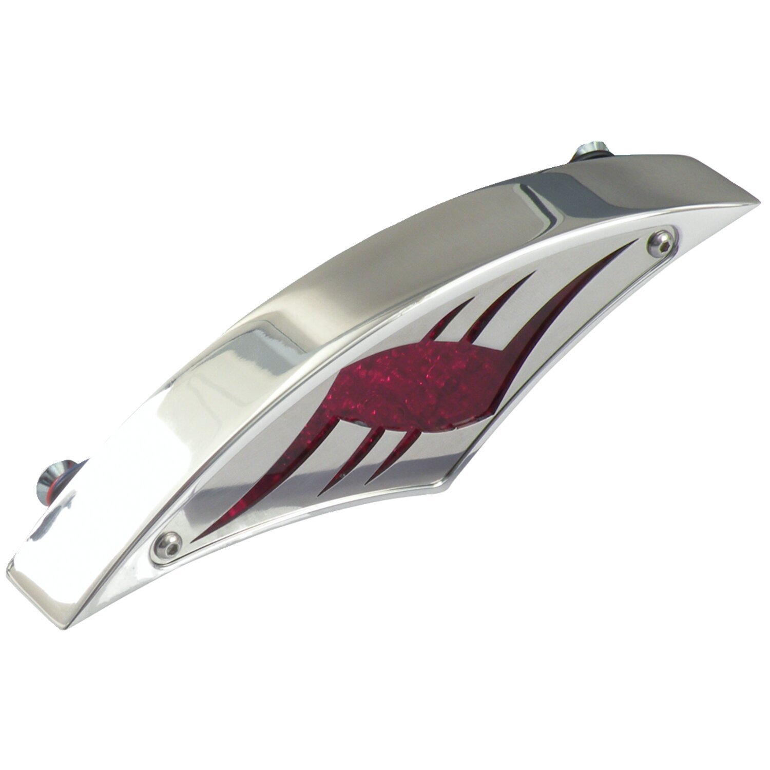 CPV, Tribal Moon LED taillight, Silver, Polished