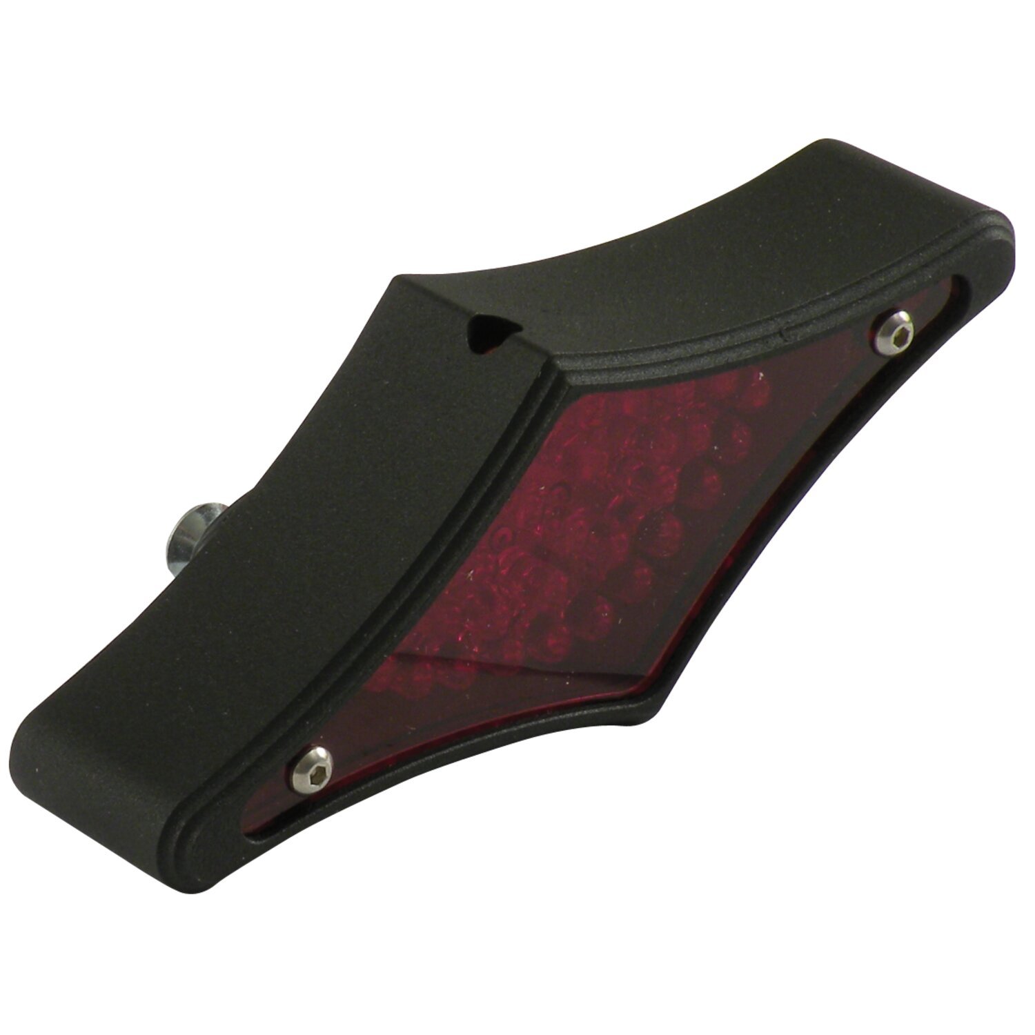 Flat-lens diamond LED taillight, Black