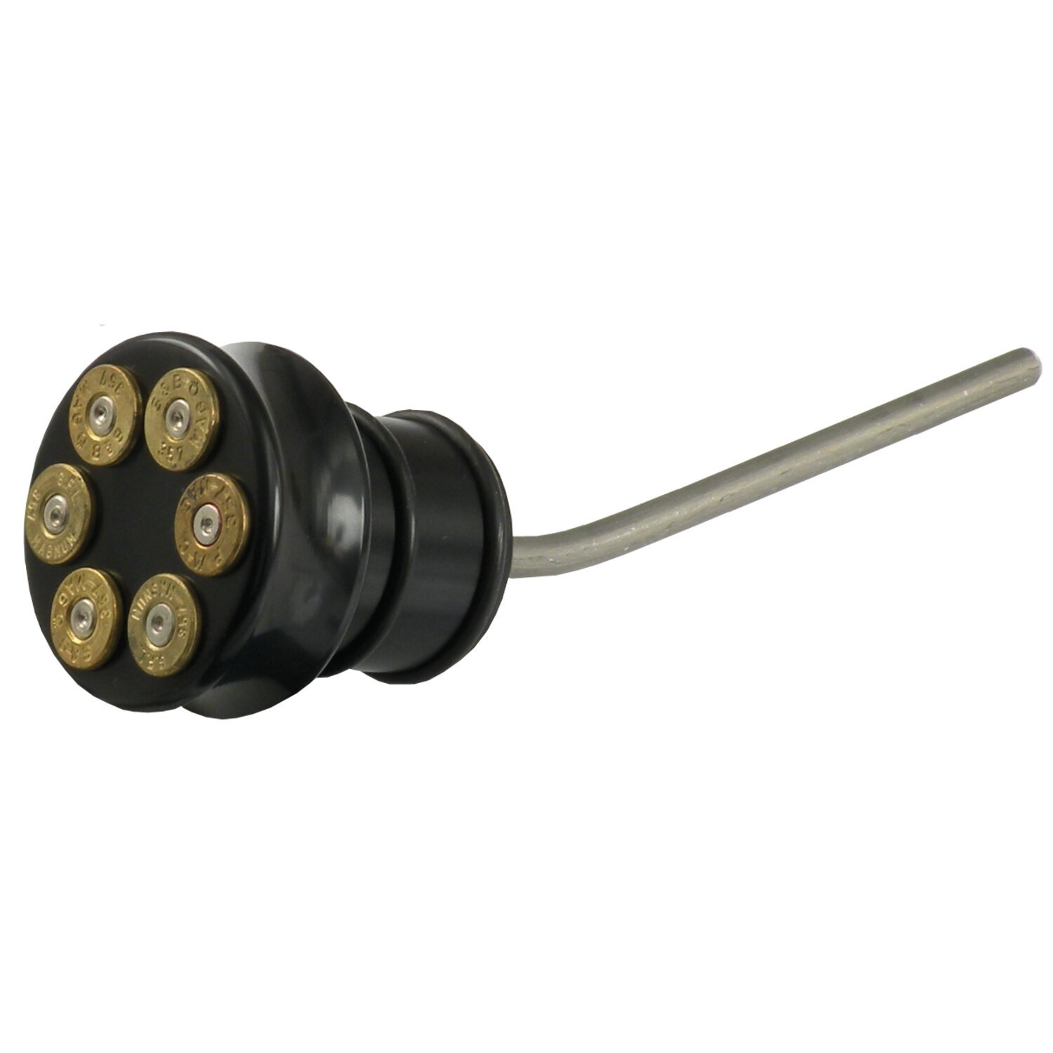CVP, oil tank fill plug, with dipstick. Bullet, Black