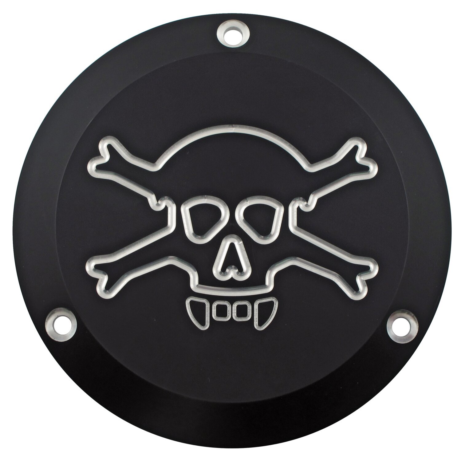 CPV, derby cover, skull Black, Black, Matte