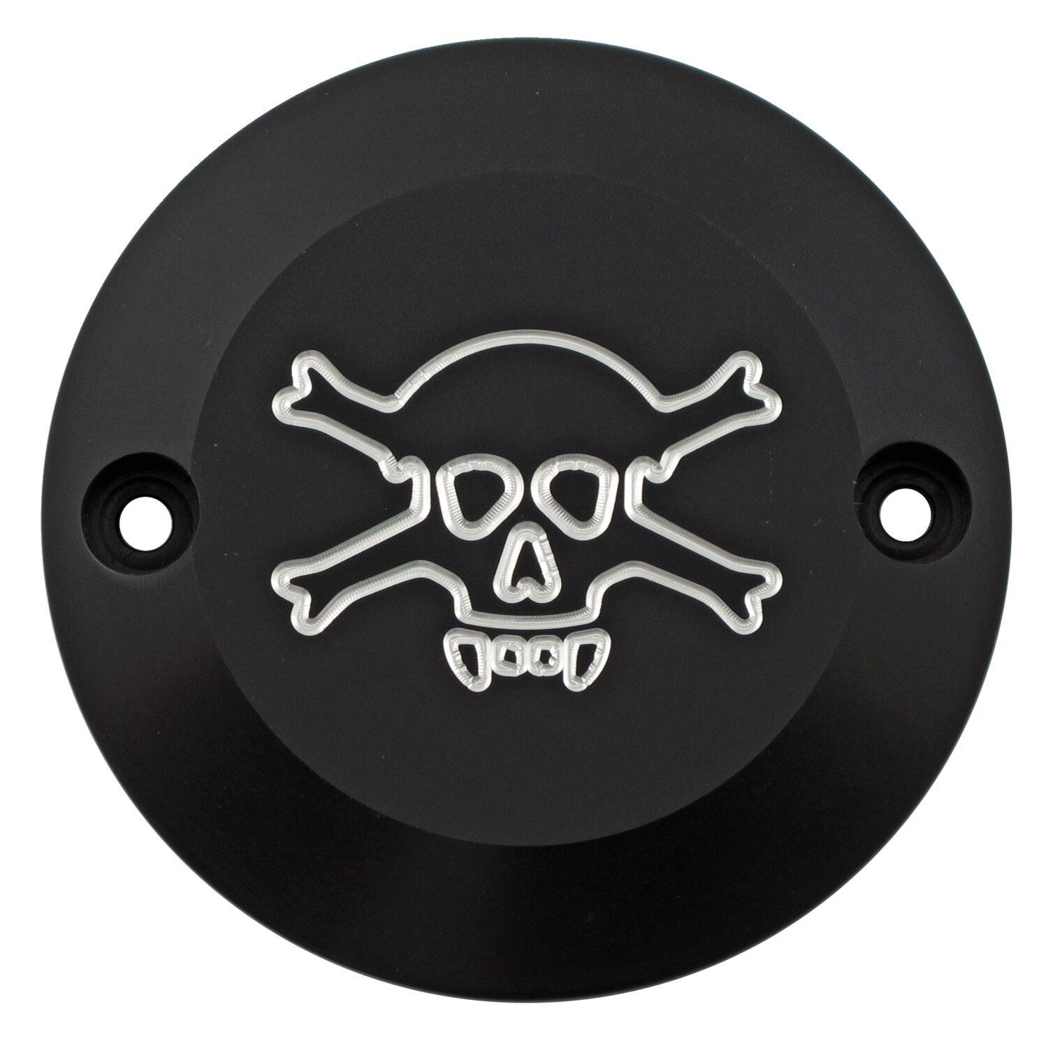 CPV, aluminum point cover 'Skull'. Black CC, Contrast Cut