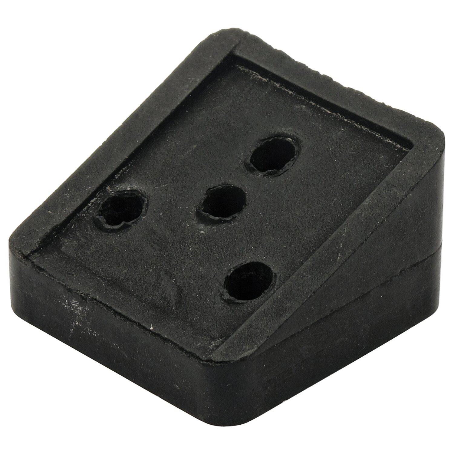 CPV, rubber mount block for license plate holder, Black