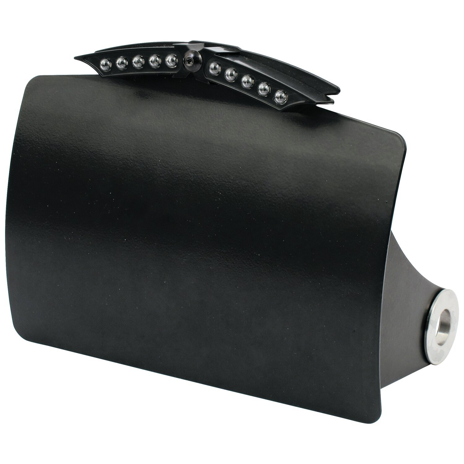 Cpv curved license plate bracket, Black