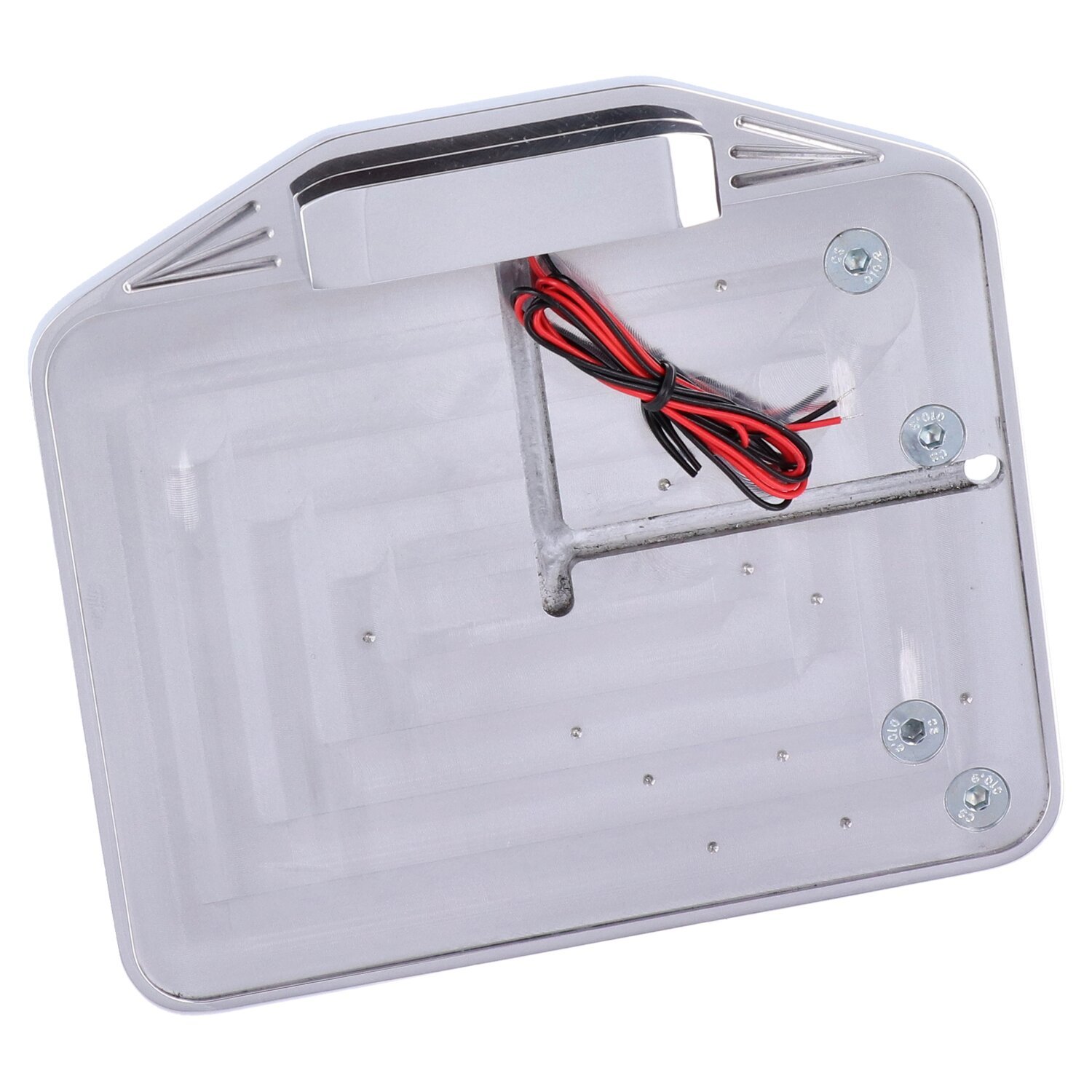 CPV, side mount license plate bracket kit. Polished FR