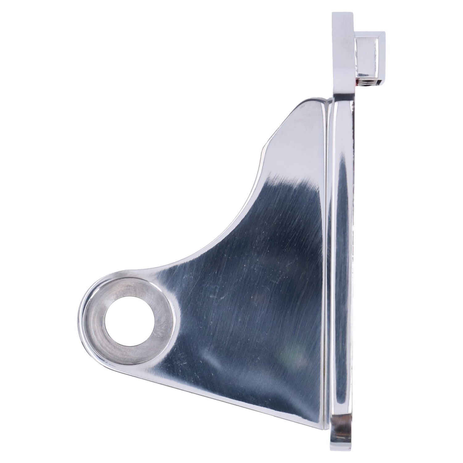 CPV, side mount license plate bracket kit. Polished FR