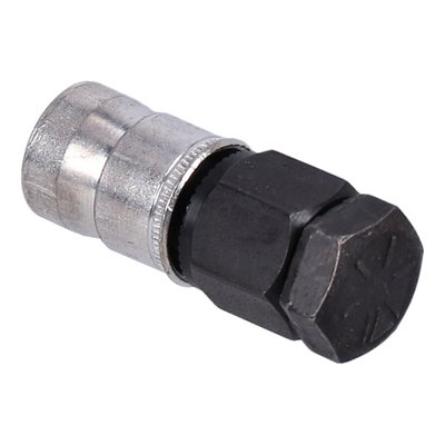 Replacement part for complete set 973105, used instead of welding a nut to a fender. Blind installation from one side. No need to remove the fender, or tire, from the bike to install a seat. No welding required to install, provides a strong and lasting threated portion to thin sheet metal.