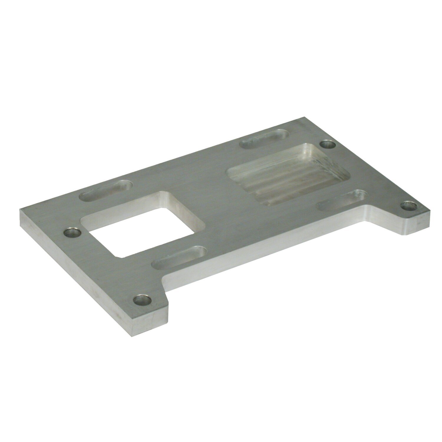 Paughco, 4-sp transmission mount plate. 1.5" offset. Alu