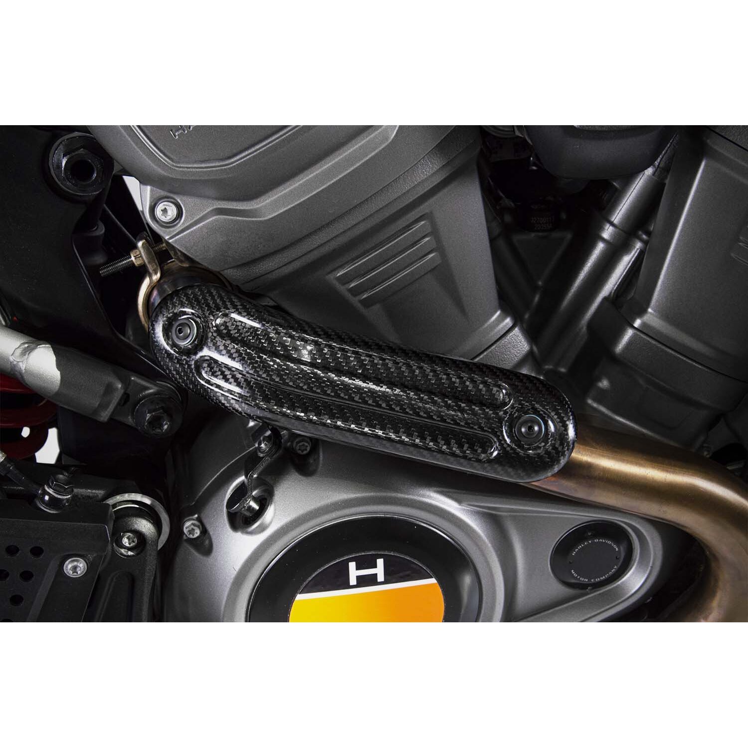 Zard, Pan America carbon heat shield, Black