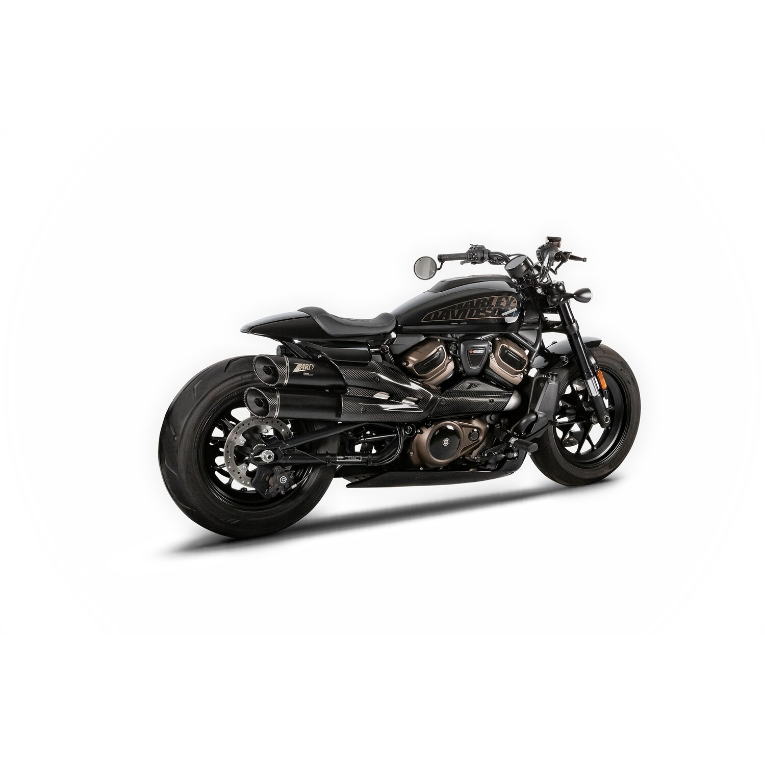 Zard, Sportster S GT exhaust system, Black, Matte