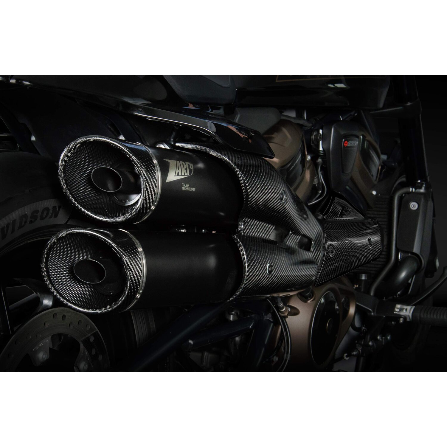 Zard, Sportster S GT exhaust system, Black, Matte