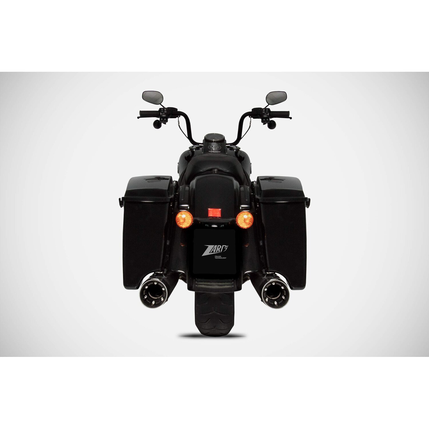 Zard, Inox Touring slip-on mufflers, Black, Matte