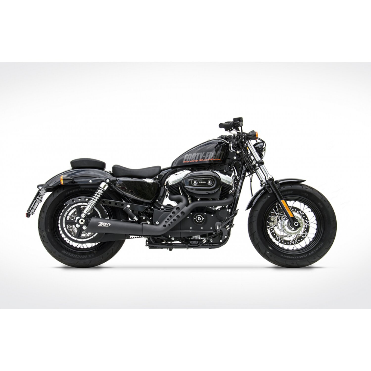 Zard, Sport 2-1 exhaust XL Sportster, Black