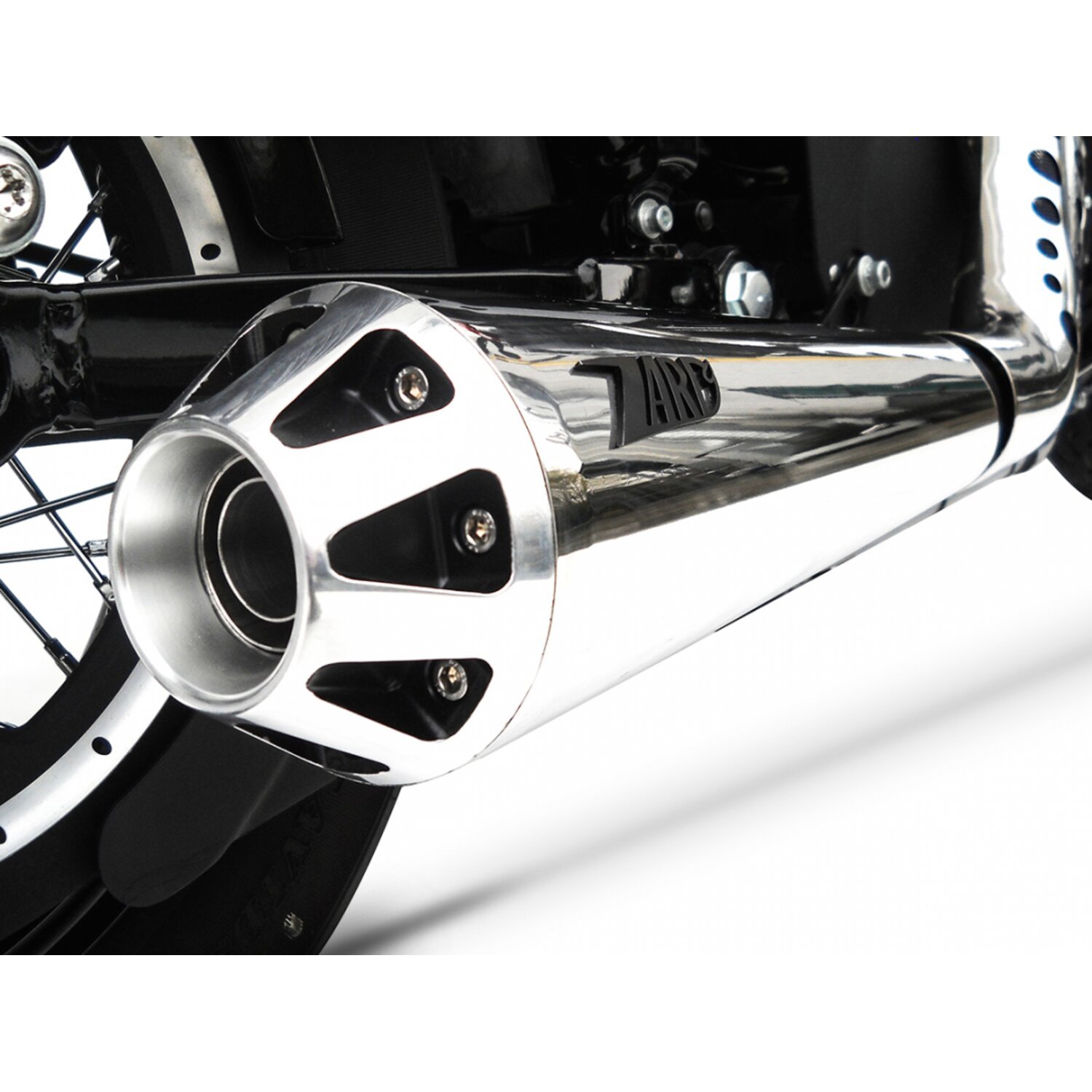 Zard, Conical 2-1 XL Sportster exhaust system, Polished