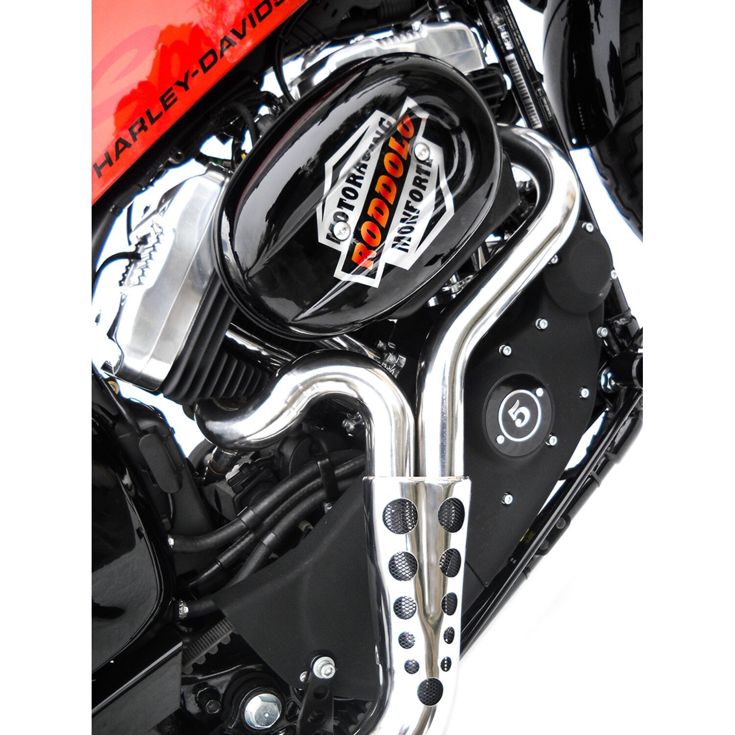 Zard, Conical 2-1 XL Sportster exhaust system, Polished