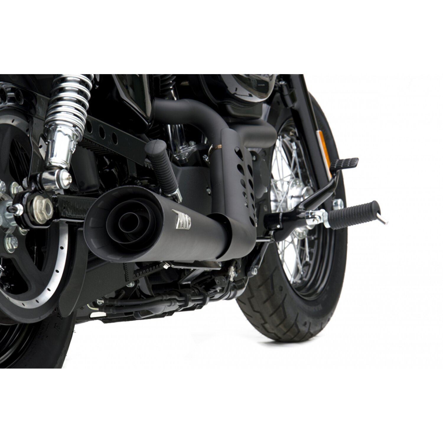 Zard, Sport 2-1 exhaust XL Sportster, Black, Matte