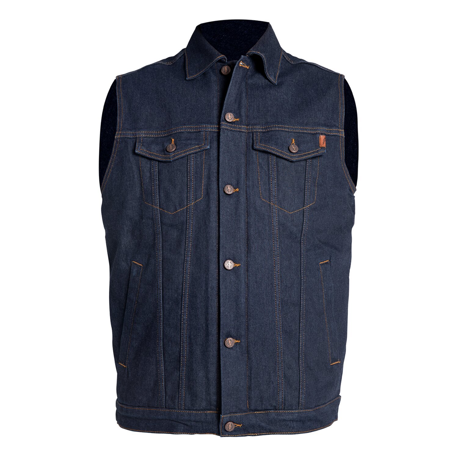 John Doe Vest, raw blue le, S