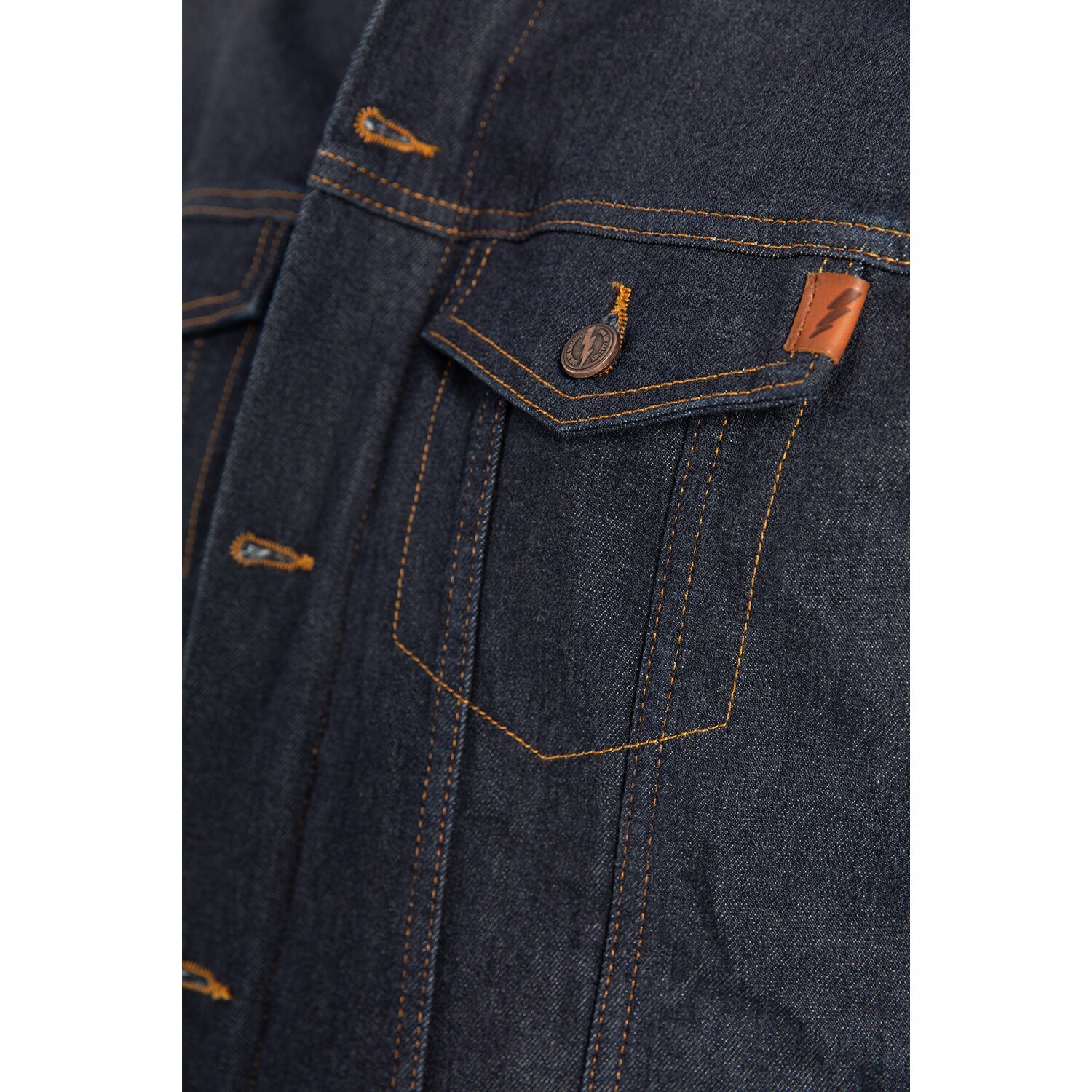 John Doe Vest, raw blue le, S