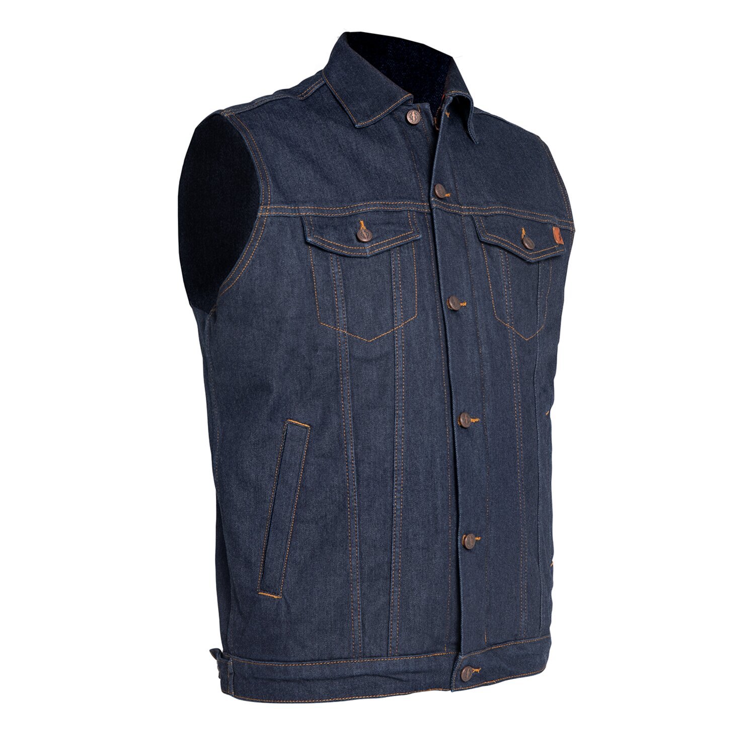 John Doe Vest, raw blue le, S