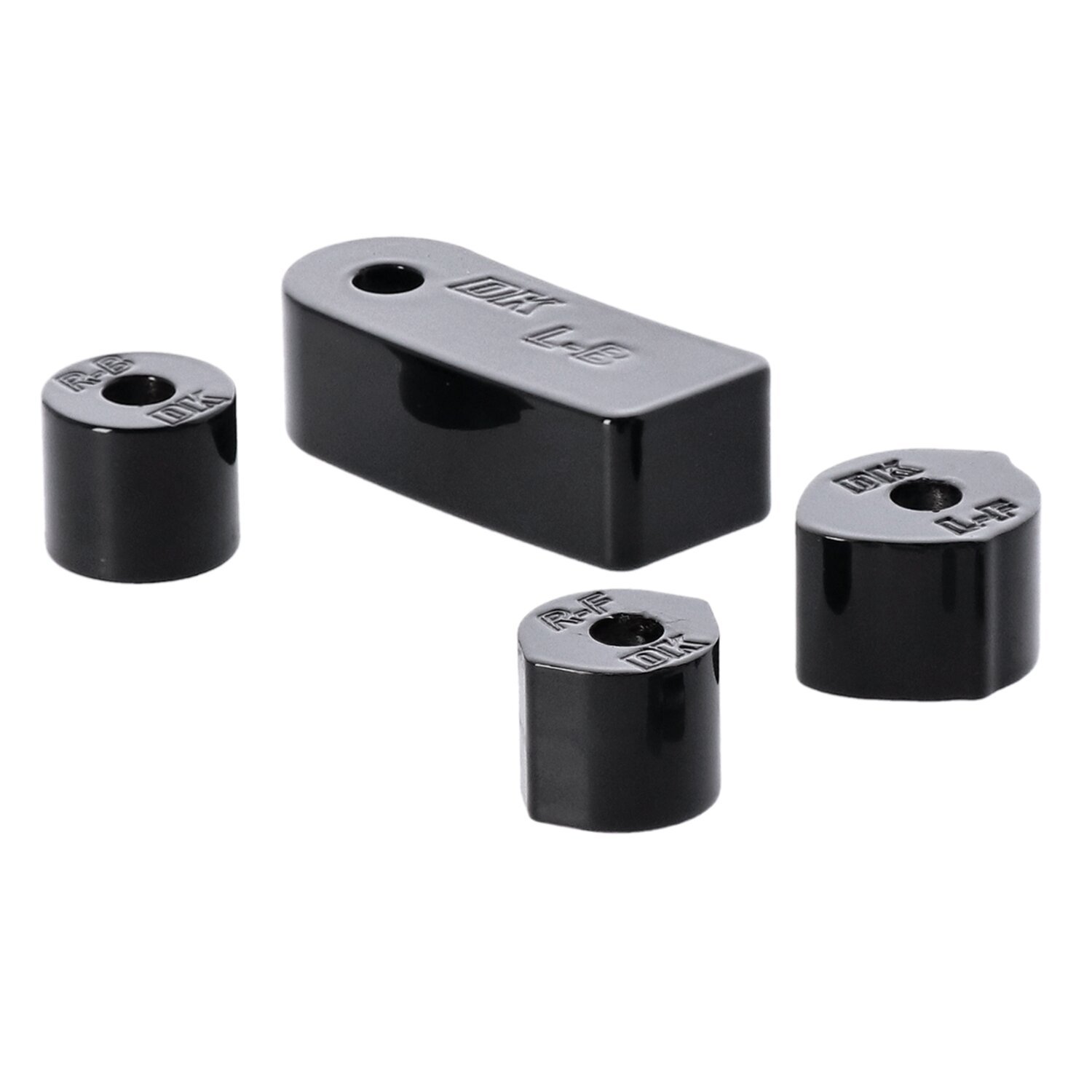 DK Custom Products, rider floorboard relocation kit, Black