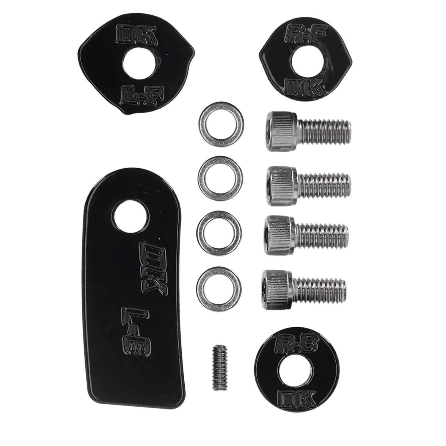 DK Custom Products, rider floorboard relocation kit, Black