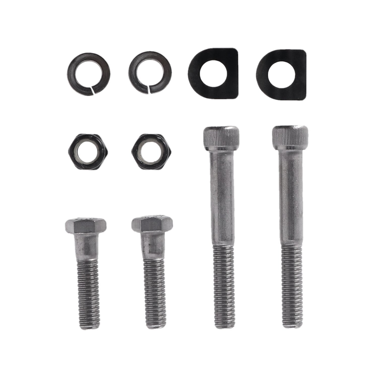 DK Custom Products, M8 passenger footpeg mount kit, Black, Matte