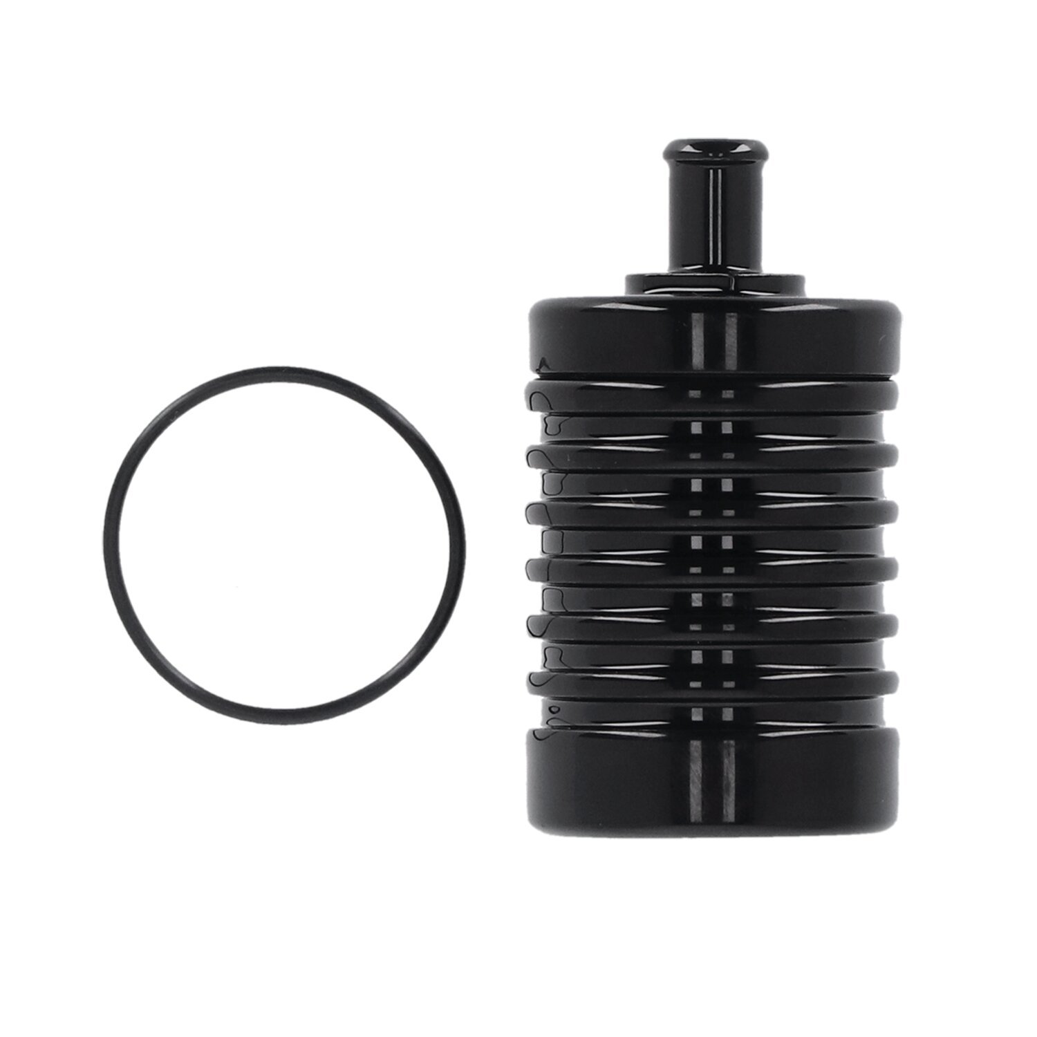 DK Custom Products, 4 stage billet catch can, Black, Matte