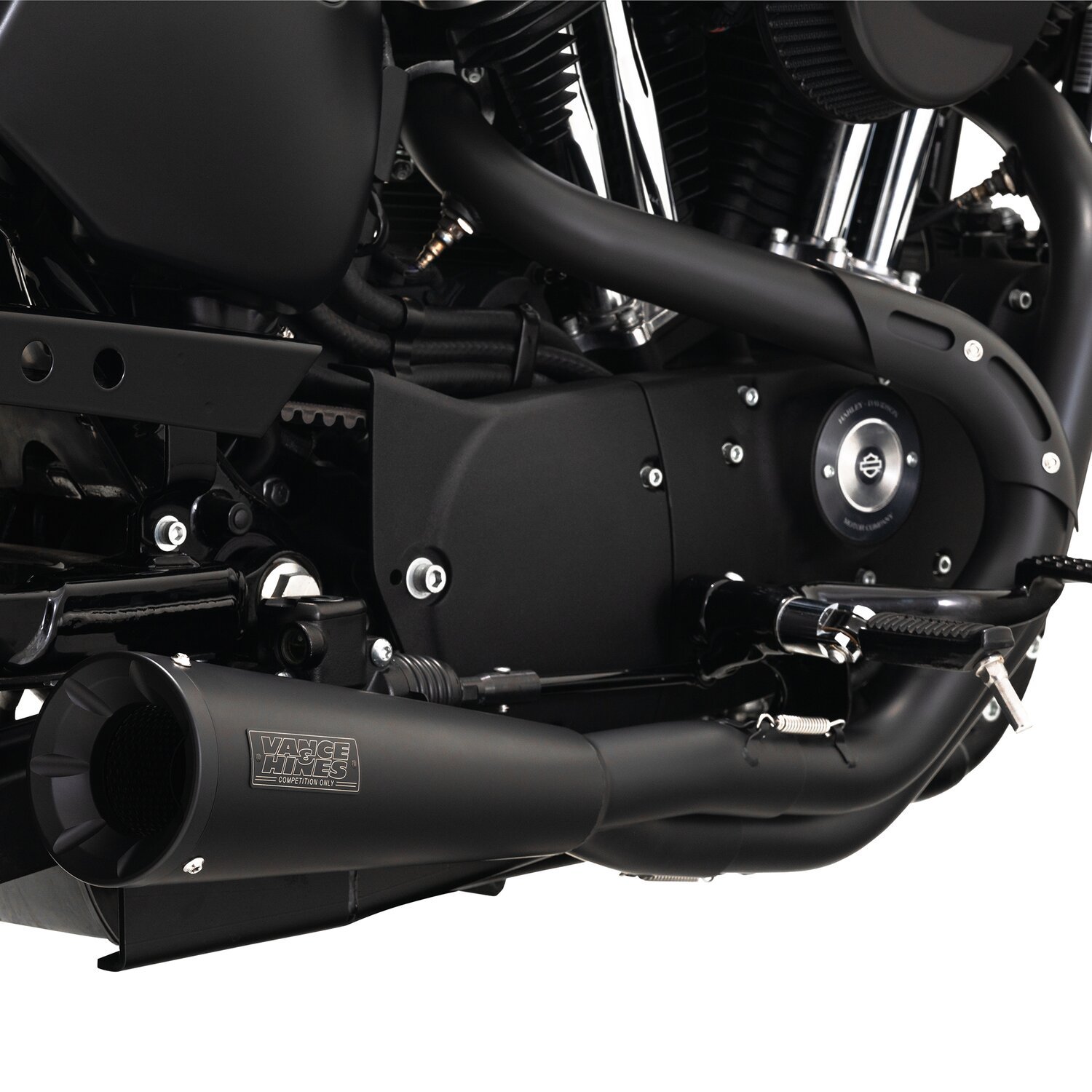 Vance & Hines, Upsweep 2-1 exhaust. stainless, Black, Matte