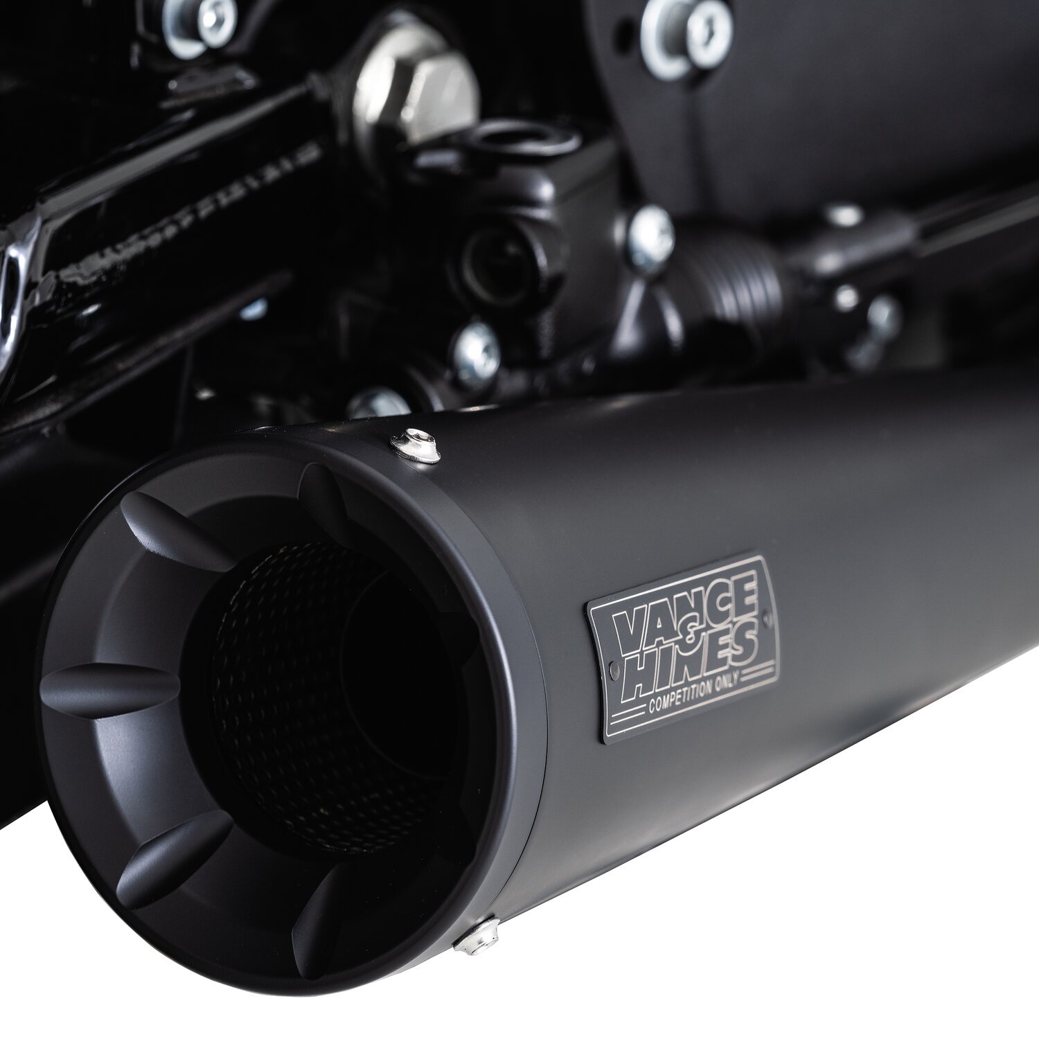 Vance & Hines, Upsweep 2-1 exhaust. stainless, Black, Matte