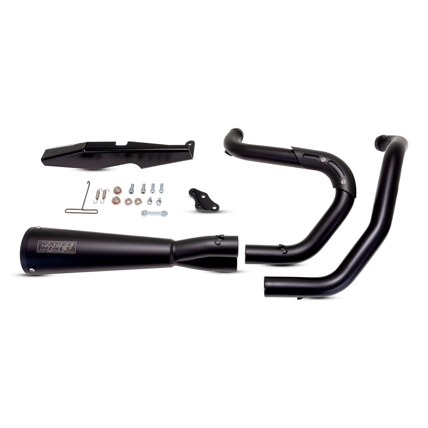 Vance & Hines, Upsweep 2-1 exhaust. stainless, Black, Matte