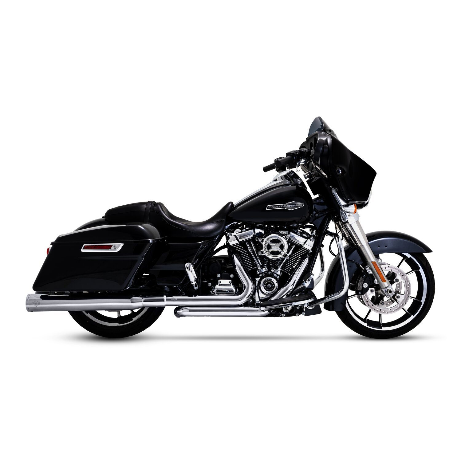 Vance & Hines, PCX dresser duals crossover headers, Chrome