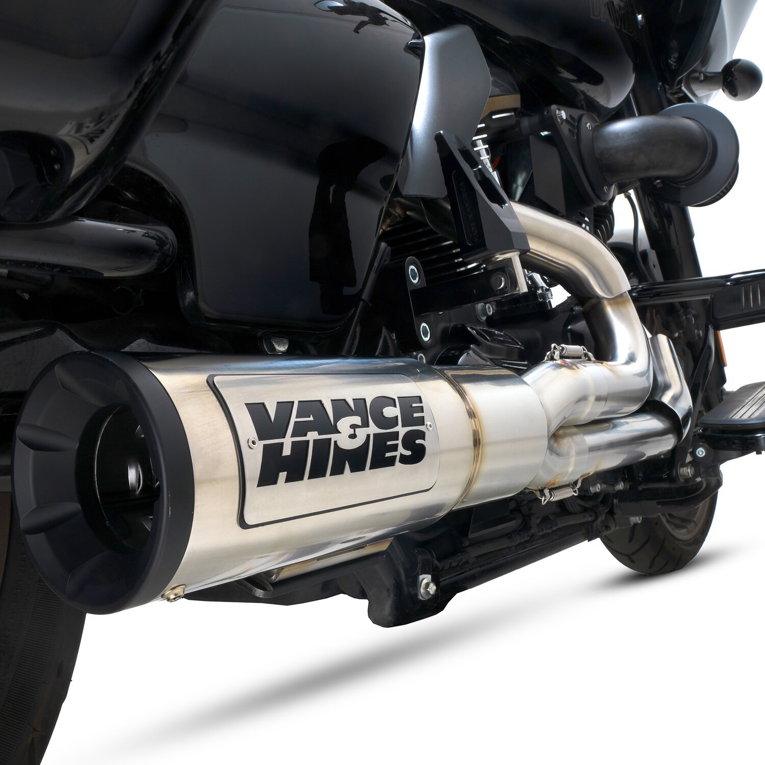 Vance & Hines, Hi-output RR heat shield kit, Brushed
