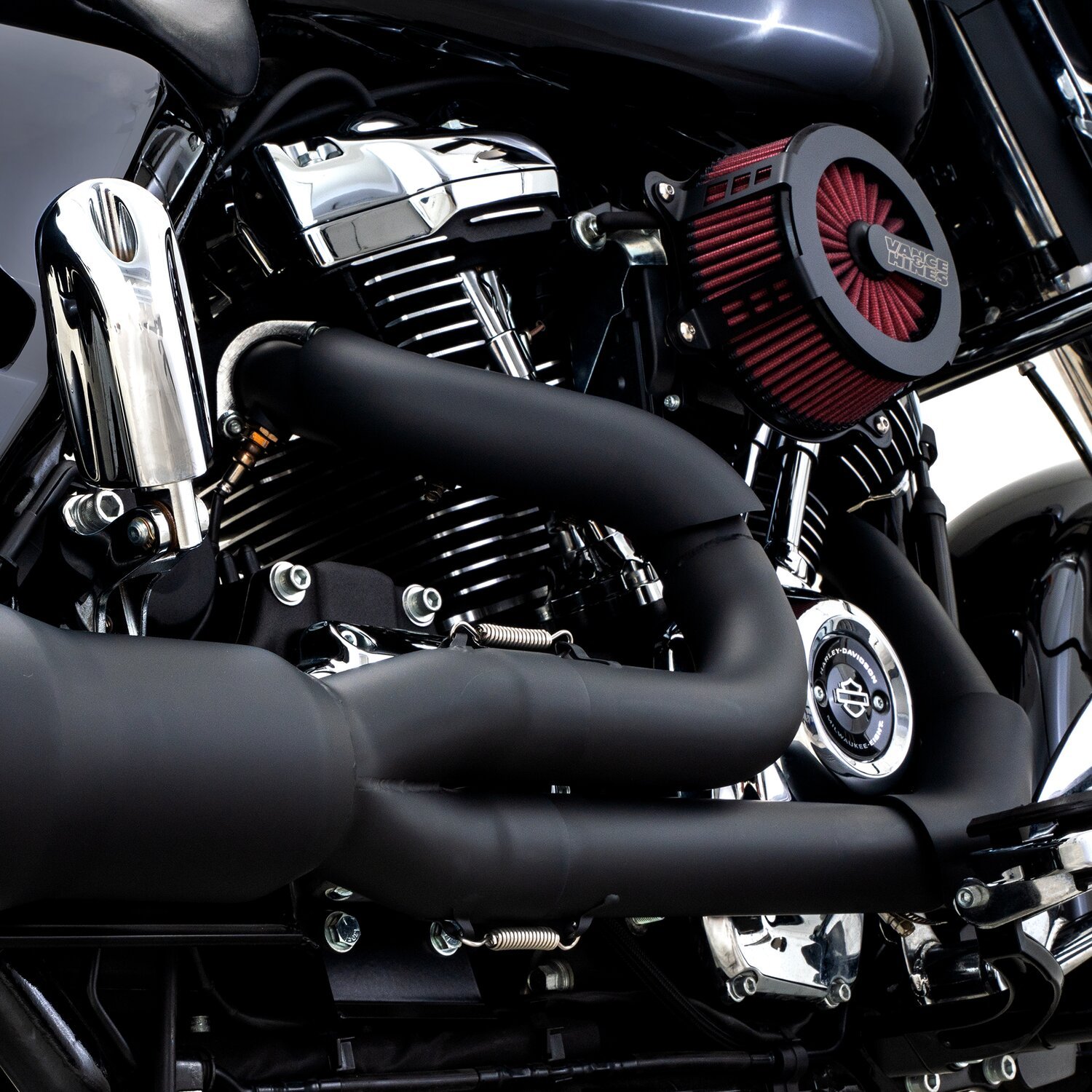 Vance & Hines, Hi-outpuy RR heat shield kit, Black, Matte