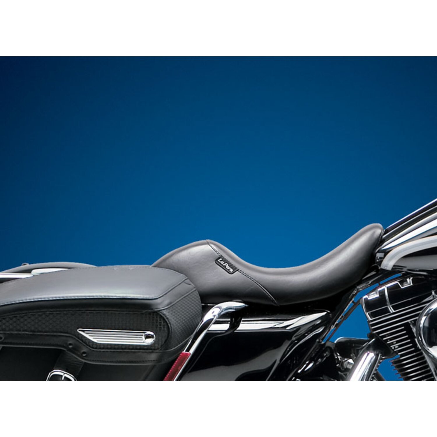 LePera, Bare Bones Up Front solo seat. Smooth, Black, Plain