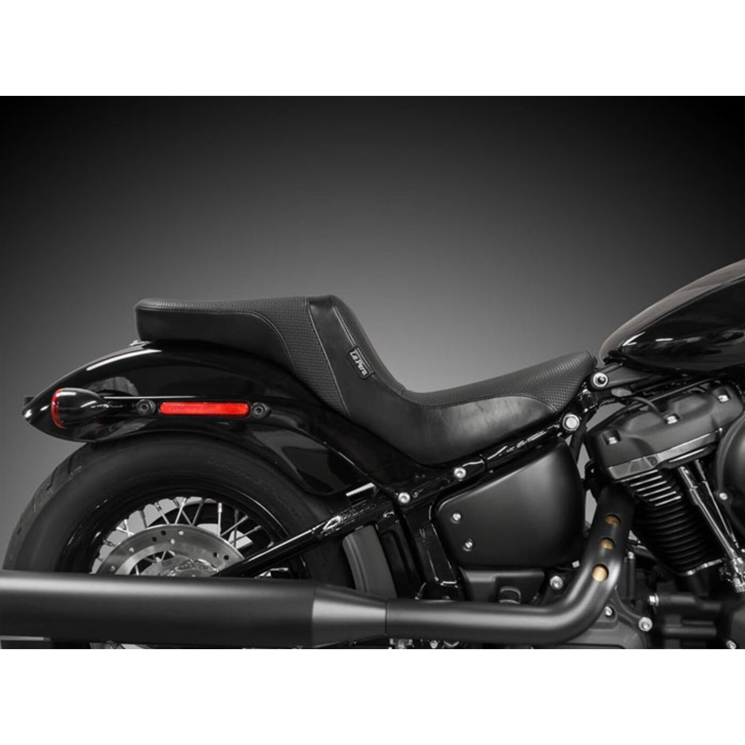 LePera, Daytona 2-up seat. Basket Weave, Black, Plain