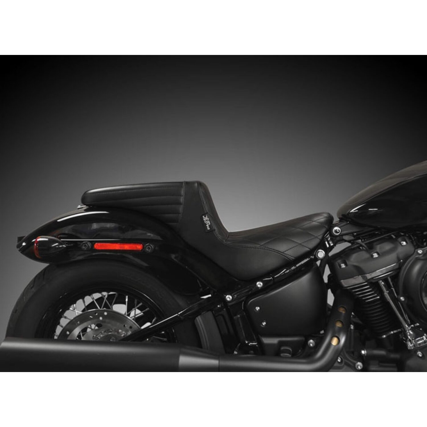 Le Pera, KickFlip solo seat. Basket Weave, Black, Plain
