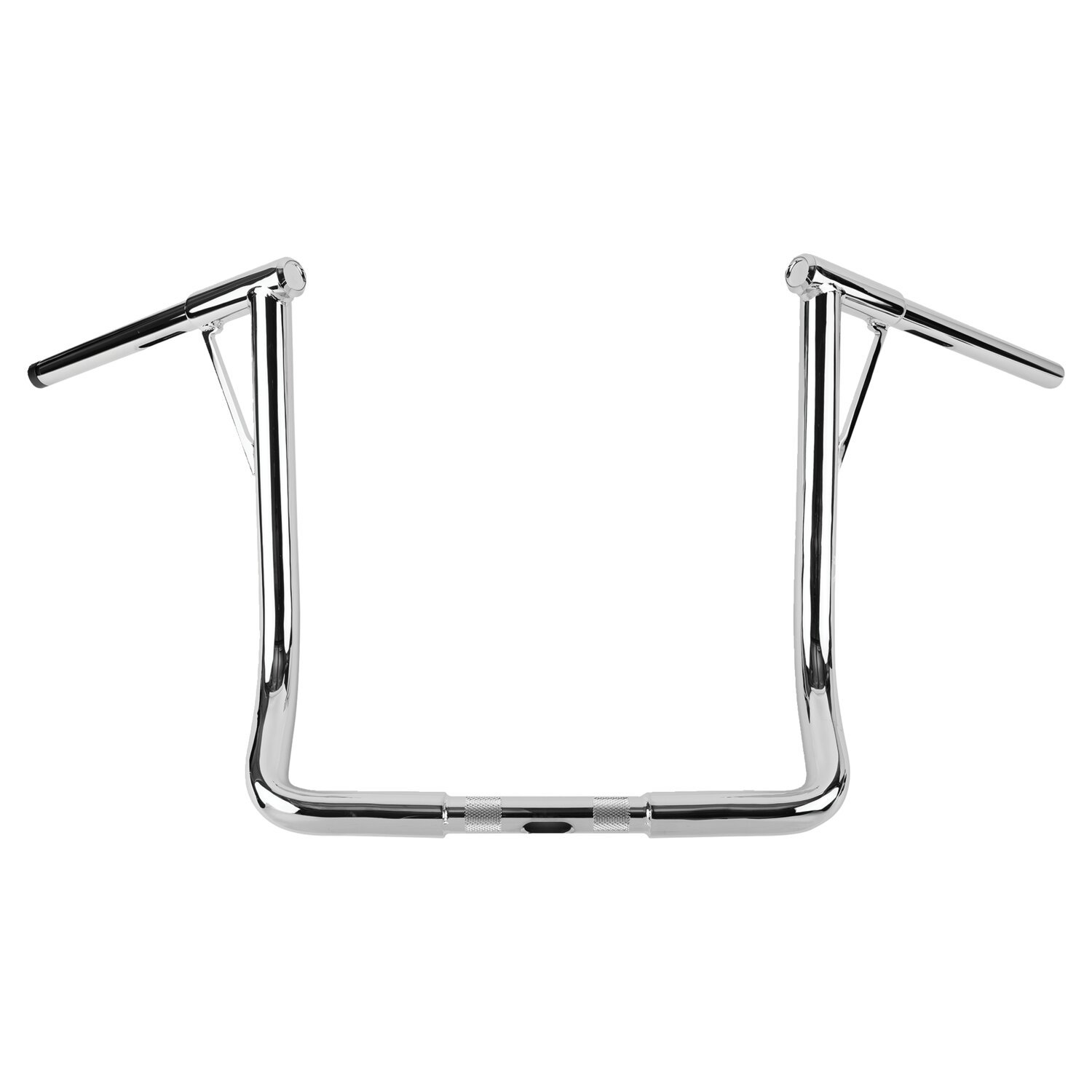 Burly, 1-1/4" Louie B bar, 16" rise, Silver, Chrome