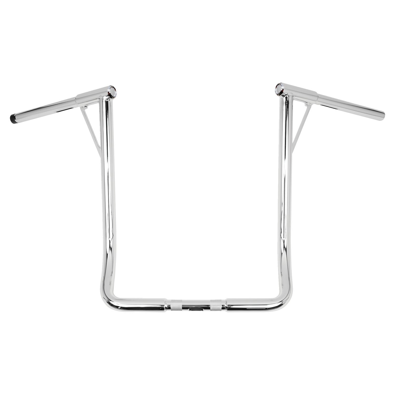 Burly, 1-1/4" Louie B bar, 19" rise, Silver, Chrome