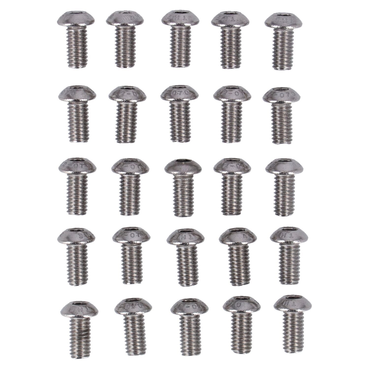 M6 x 12mm buttonhead bolt, stainless