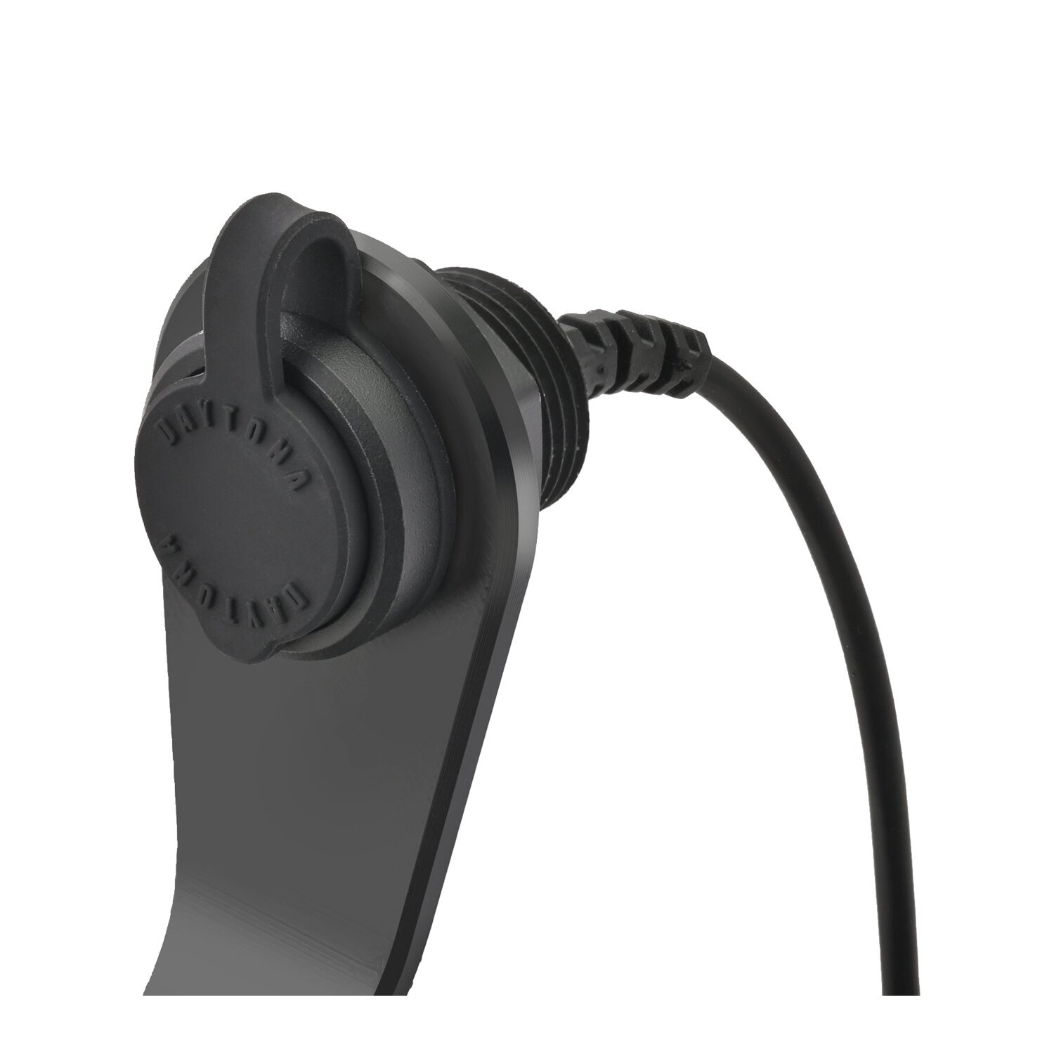 Daytona, faring mount USB Type-C charge port, Black, Matte