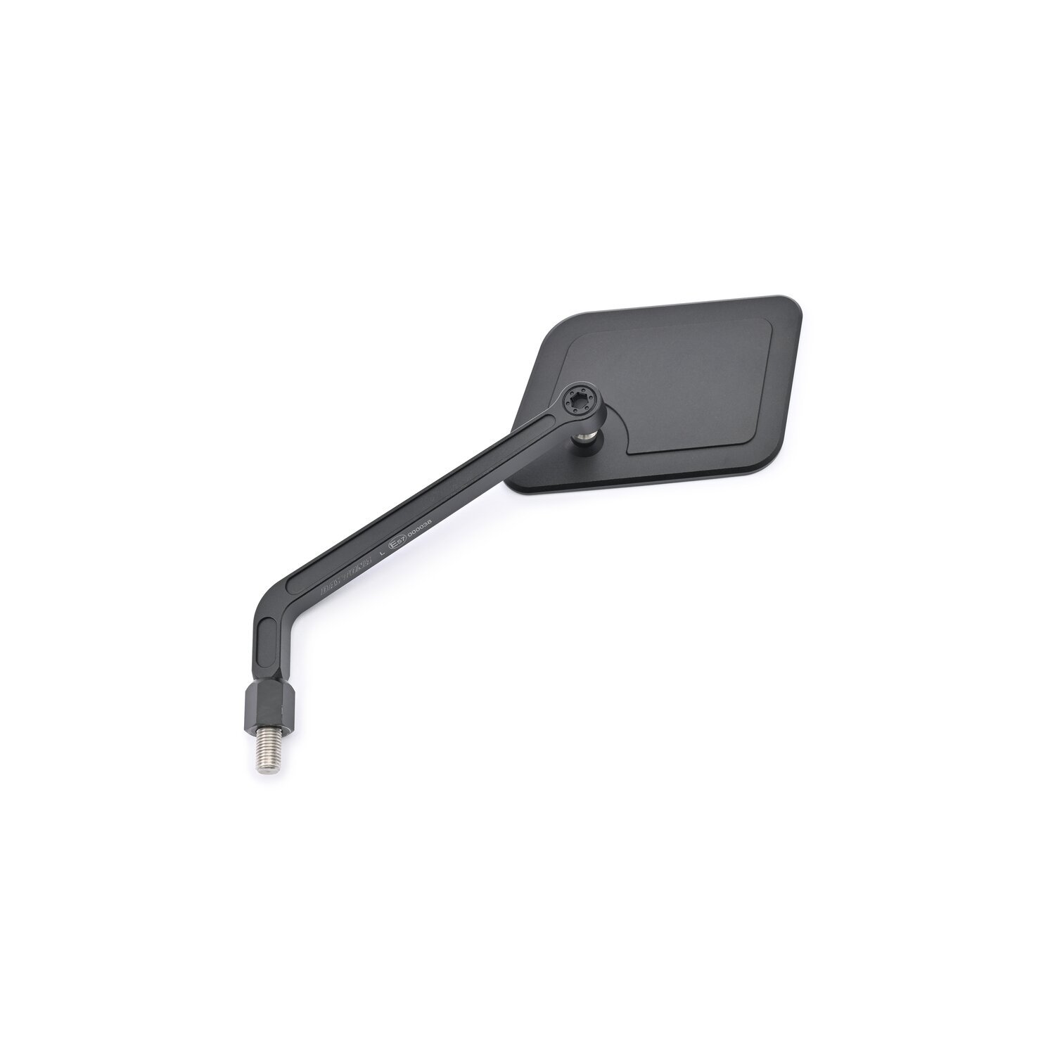 Daytona, D-Mirror-20, Flat Mirror. Square. Black. Left side