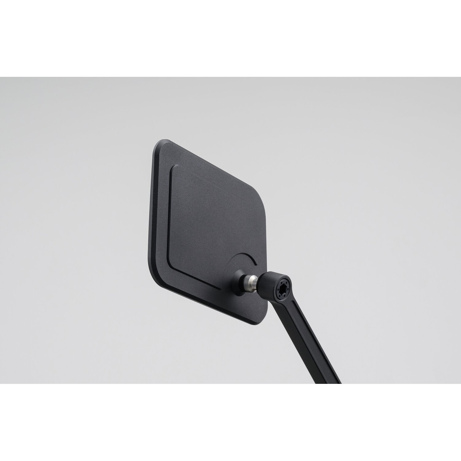 Daytona, D-Mirror-20, Flat Mirror. Square. Black. Right side