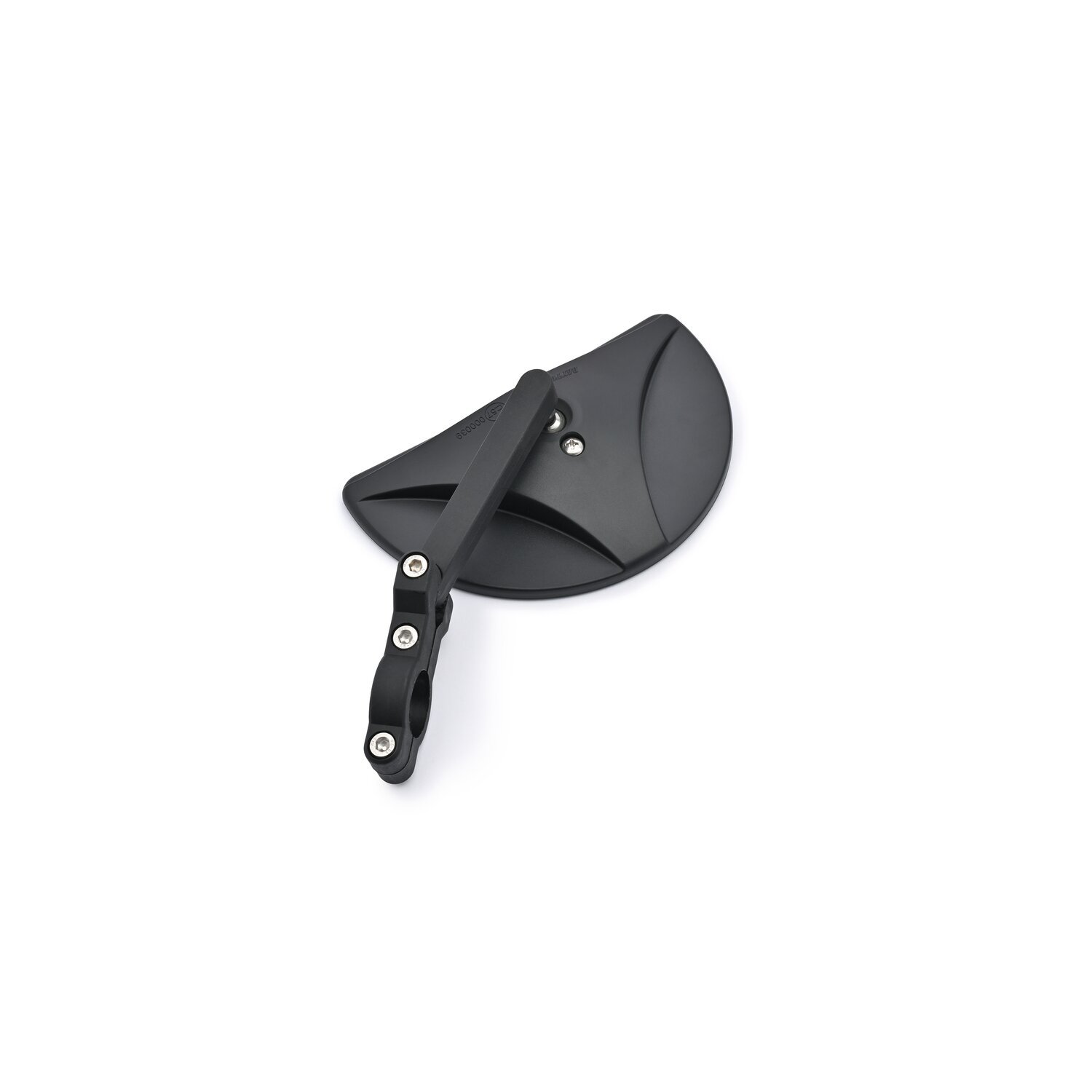 Daytona, clamp-on D-Mirror-19 Half Moon. Black. L&R